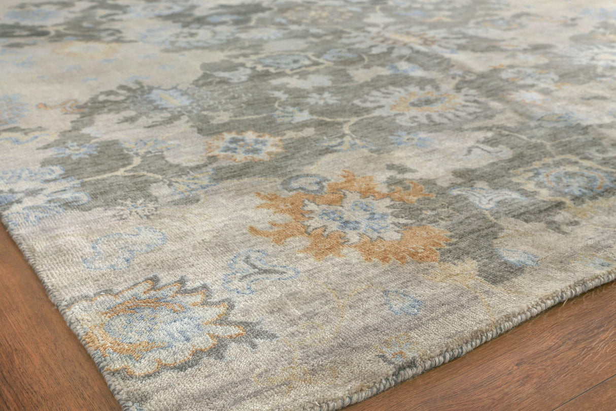 Exquisite Rugs Essex Hand-knotted New Zealand Wool 4035 Brown/Ivory/Rust 10' x 14' Area Rug