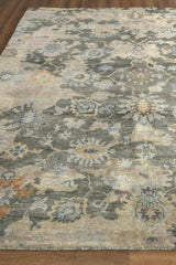 Exquisite Rugs Essex Hand-knotted New Zealand Wool 4035 Brown/Ivory/Rust 10' x 14' Area Rug