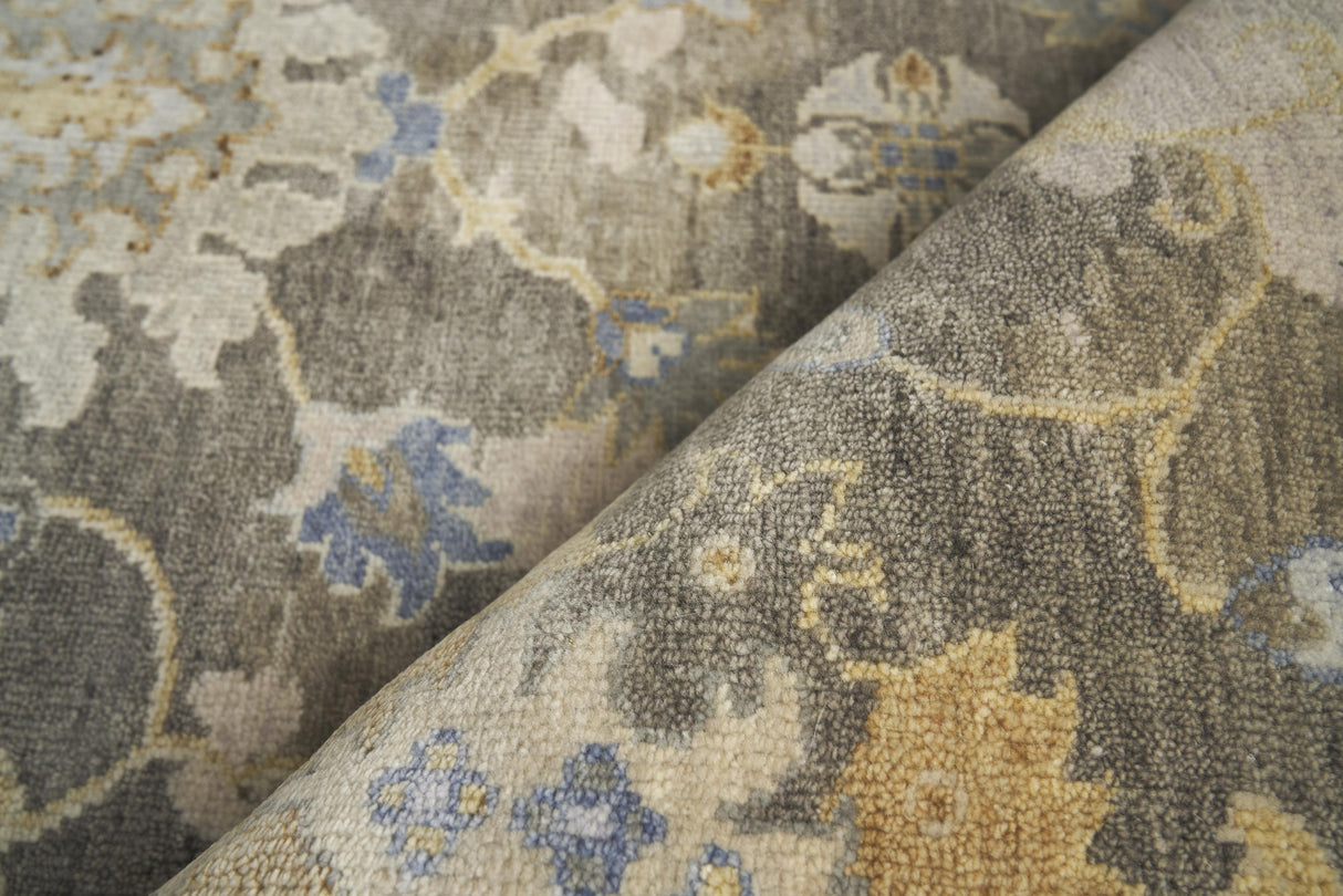 Exquisite Rugs Essex Hand-knotted New Zealand Wool 4035 Brown/Ivory/Rust 10' x 14' Area Rug