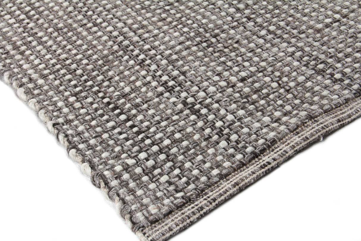 Exquisite Rugs Ferrus Handwoven Polyester/Wool/Cotton 3880 Gray/Brown/Ivory 10' x 14' Area Rug