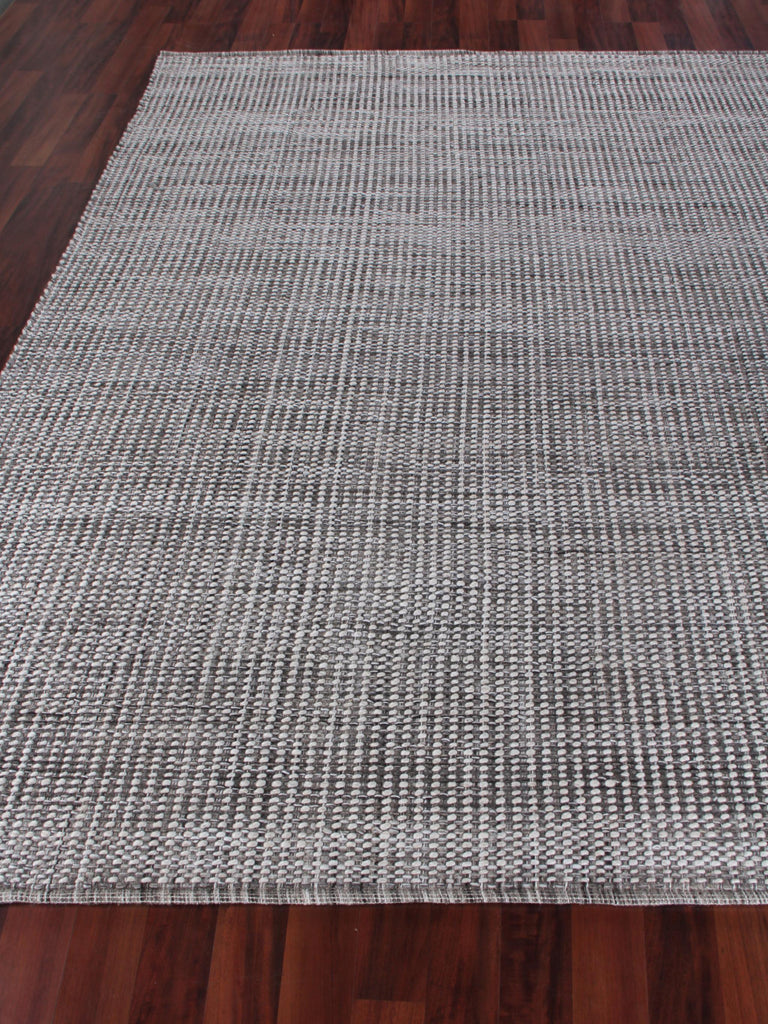 Exquisite Ferrus Handwoven Polyester/Wool/Cotton Gray/Brown/Ivory Area Rug 10.0'X14.0' Rug