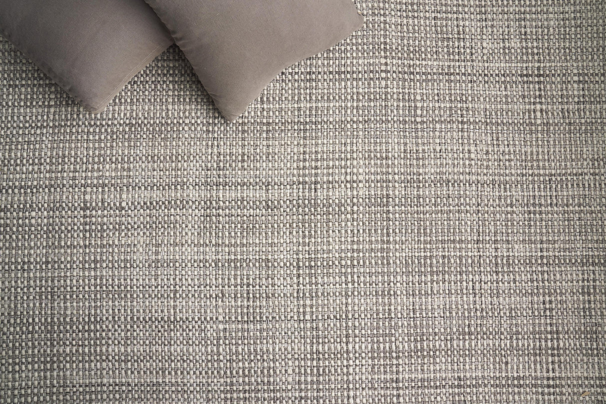 Exquisite Rugs Ferrus Handwoven Polyester/Wool/Cotton 3880 Gray/Brown/Ivory 6' x 9' Area Rug