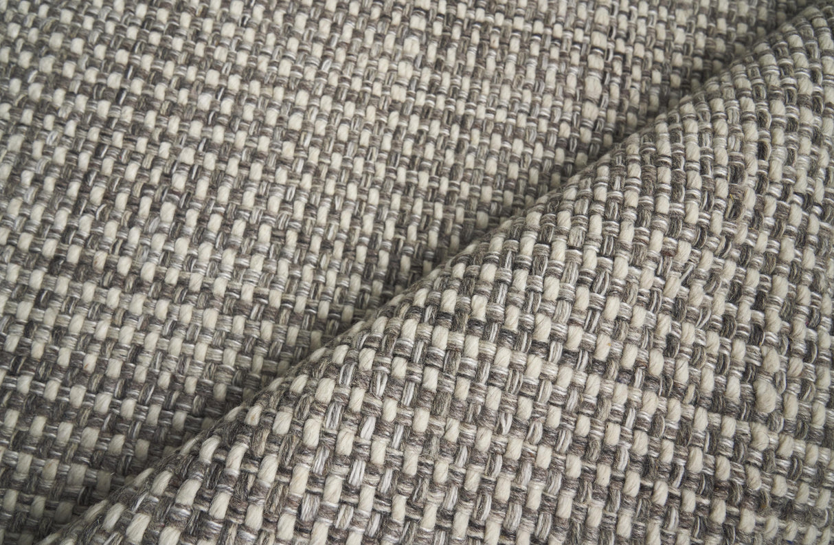 Exquisite Rugs Ferrus Handwoven Polyester/Wool/Cotton 3880 Gray/Brown/Ivory 9' x 12' Area Rug