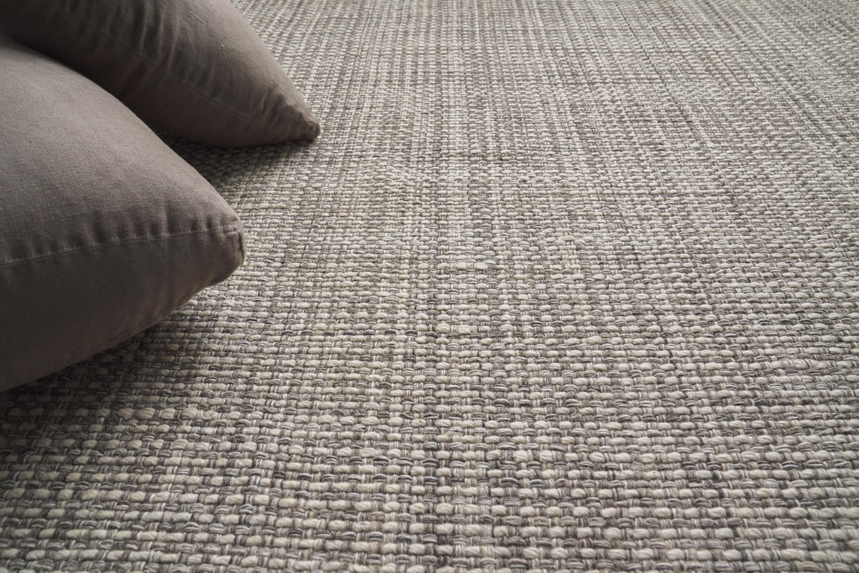 Exquisite Rugs Ferrus Handwoven Polyester/Wool/Cotton 3880 Gray/Brown/Ivory 9' x 12' Area Rug