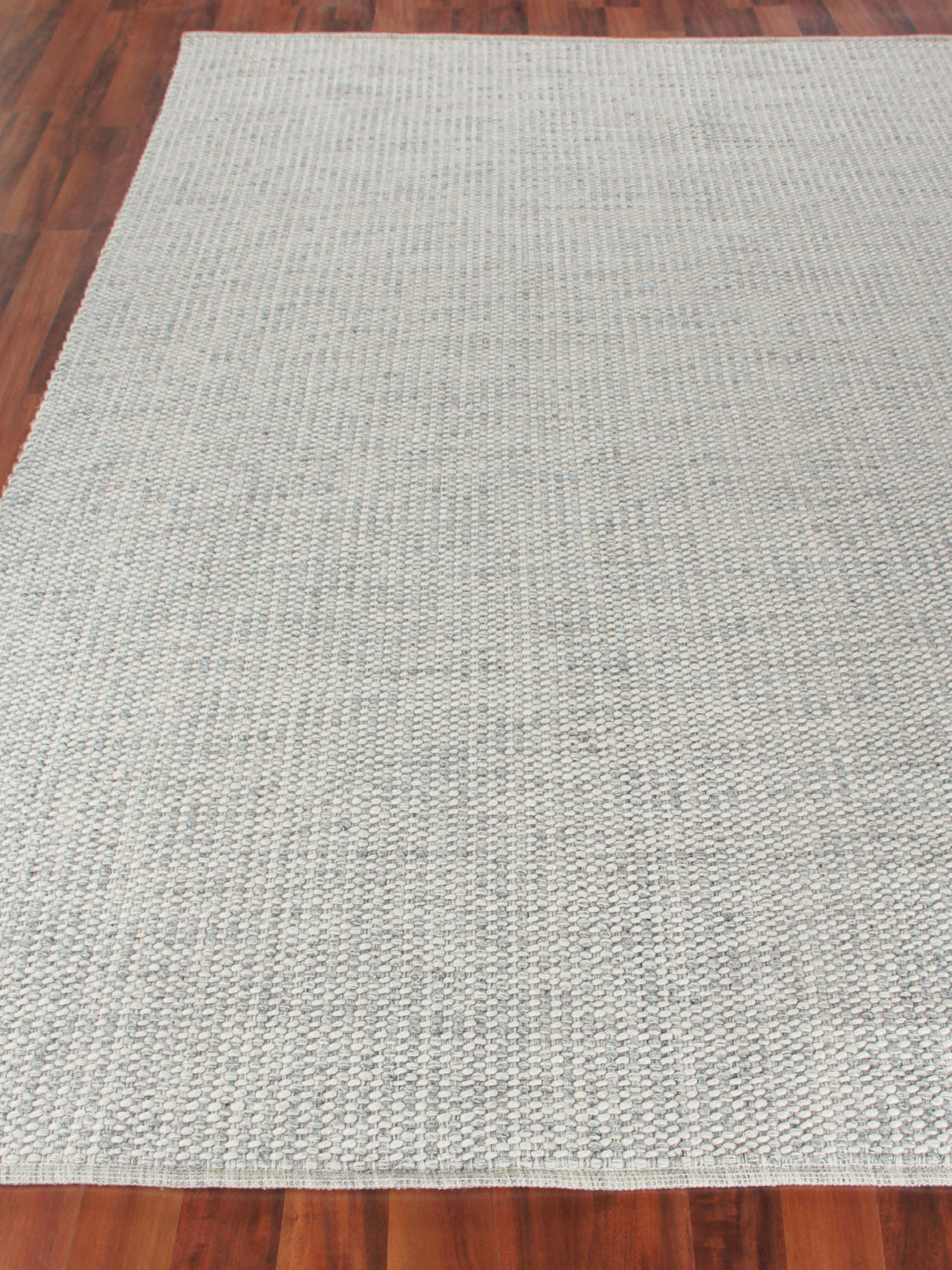 Exquisite Rugs Ferrus Handwoven Polyester/Wool/Cotton 3955 Silver/Ivory 12' x 15' Area Rug