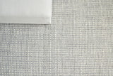 Exquisite Rugs Ferrus Handwoven Polyester/Wool/Cotton 3955 Silver/Ivory 14' x 18' Area Rug