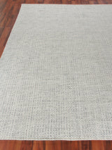 Exquisite Rugs Ferrus Handwoven Polyester/Wool/Cotton 3955 Silver/Ivory 5' x 8' Area Rug