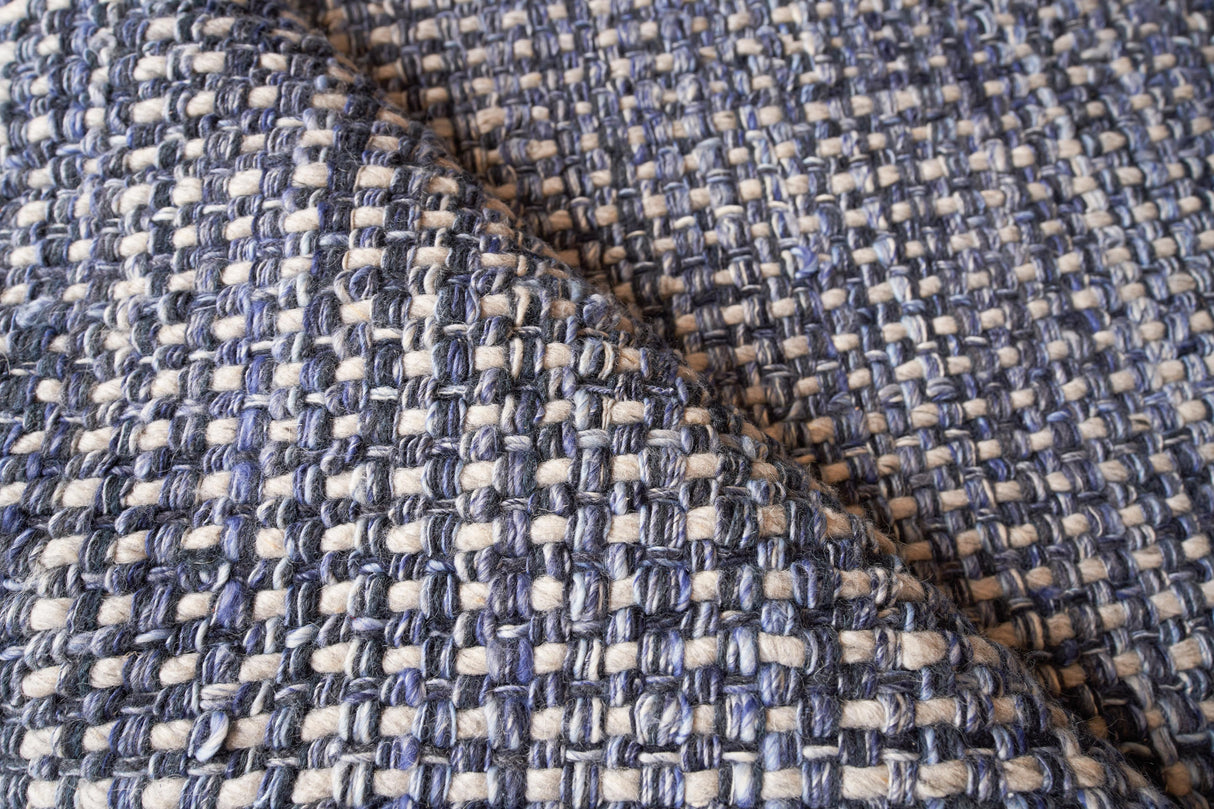 Exquisite Rugs Ferrus Handwoven Polyester/Wool/Cotton 3956 Blue/Ivory/Gray 14' x 18' Area Rug