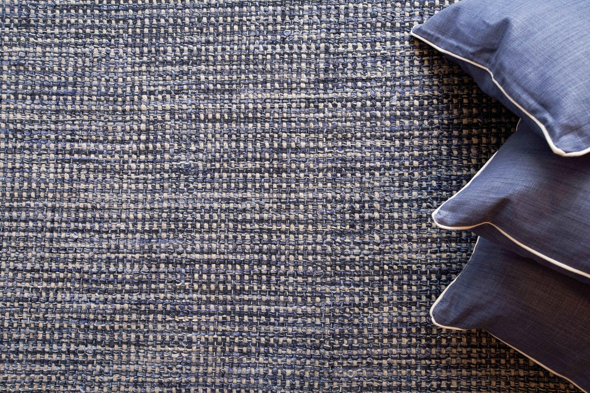 Exquisite Rugs Ferrus Handwoven Polyester/Wool/Cotton 3956 Blue/Ivory/Gray 15' x 20' Area Rug