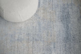 Exquisite Rugs Fine Pure Silk Hand-knotted Silk 4211 Blue/Brown 12' x 15' Area Rug