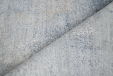Exquisite Rugs Fine Pure Silk Hand-knotted Silk 4211 Blue/Brown 12' x 15' Area Rug