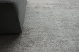 Exquisite Rugs Fine Pure Silk Hand-knotted Silk 4212 Ivory/Dark Gray/Multi 9' x 12' Area Rug