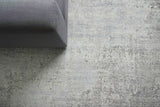 Exquisite Rugs Fine Pure Silk Hand-knotted Silk 4214 Ivory/Dark Gray/Multi 10' x 14' Area Rug