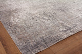Exquisite Rugs Fine Pure Silk Hand-knotted Silk 4222 Silver/Ivory 9' x 12' Area Rug