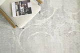 Exquisite Rugs Fine Pure Silk Hand-knotted Silk 4223 Gray/Ivory 9' x 12' Area Rug