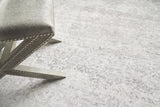 Exquisite Rugs Fine Pure Silk Hand-knotted Silk 4228 Gray/Ivory 10' x 14' Area Rug