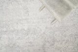 Exquisite Rugs Fine Pure Silk Hand-knotted Silk 4228 Gray/Ivory 12' x 15' Area Rug