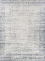 Exquisite Fine Pure Silk Hand-knotted Silk White/Blue Area Rug 10.0'X14.0' Rug
