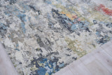 Exquisite Rugs Floor Art Hand-knotted Bamboo Silk 5499 Silver/Gray/Coffee 12' x 9' Area Rug