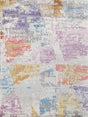 Exquisite Rugs Floor Art Hand-knotted Bamboo Silk 5501 Ivory/Blue/Gold/Lavender 9' x 12' Area Rug