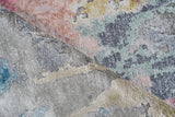 Exquisite Rugs Floor Art Hand-knotted Bamboo Silk 5504 Silver/Blush 15' x 12' Area Rug