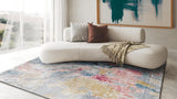 Exquisite Rugs Floor Art Hand-knotted Bamboo Silk 5504 Silver/Blush 10' x 8' Area Rug