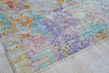 Exquisite Rugs Floor Art Hand-knotted Bamboo Silk 5535 Ivory/Multi 8' x 10' Area Rug
