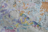 Exquisite Rugs Floor Art Hand-knotted Bamboo Silk 5535 Ivory/Multi 8' x 10' Area Rug