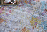 Exquisite Rugs Floor Art Hand-knotted Bamboo Silk 5535 Ivory/Multi 8' x 10' Area Rug