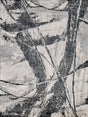 Exquisite Rugs Floor Art Hand-knotted Bamboo Silk 5707 Silvery/Dark Gray 8' x 10' Area Rug