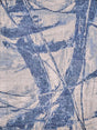 Exquisite Rugs Floor Art Hand-knotted Bamboo Silk 5709 Ivory/Dark Blue 8' x 10' Area Rug