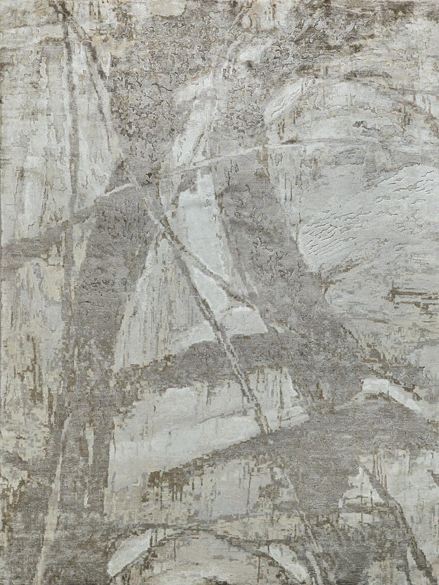 Exquisite Rugs Floor Art Hand-knotted Bamboo Silk 5710 Ivory/Beige 8' x 10' Area Rug