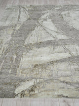 Exquisite Rugs Floor Art Hand-knotted Bamboo Silk 5710 Ivory/Beige 8' x 10' Area Rug