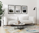 Exquisite Rugs Floor Art Hand-knotted Bamboo Silk 6315 Ivory/Gold/Blue 14' x 10' Area Rug