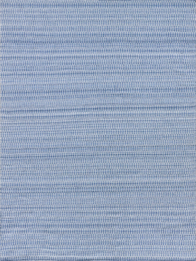Exquisite Rugs Florence Indoor/Outdoor Flatweave PET yarn 4879 Light Blue 6' x 9' Area Rug