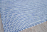 Exquisite Rugs Florence Indoor/Outdoor Flatweave PET yarn 4879 Light Blue 8' x 10' Area Rug