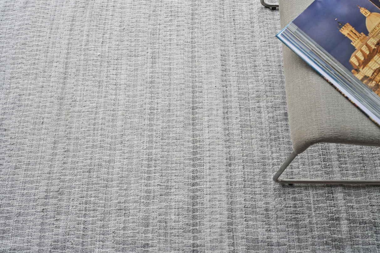 Exquisite Rugs Florence Indoor/Outdoor Flatweave PET yarn 4880 Silver/Gray 12' x 15' Area Rug