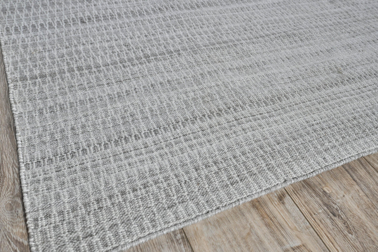 Exquisite Rugs Florence Indoor/Outdoor Flatweave PET yarn 4880 Silver/Gray 5' x 8' Area Rug