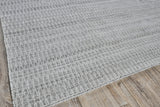 Exquisite Rugs Florence Indoor/Outdoor Flatweave PET yarn 4880 Silver/Gray 9' x 12' Area Rug