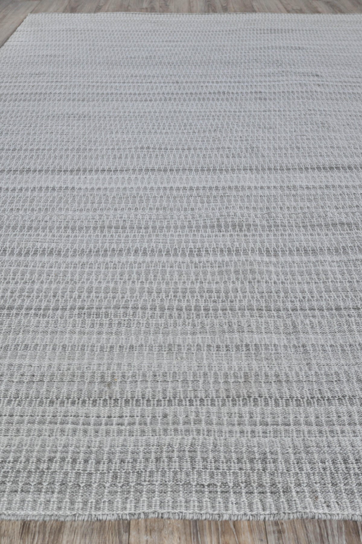 Exquisite Rugs Florence Indoor/Outdoor Flatweave PET yarn 4880 Silver/Gray 9' x 12' Area Rug