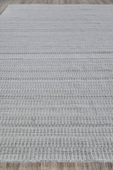 Exquisite Rugs Florence Indoor/Outdoor Flatweave PET yarn 4880 Silver/Gray 9' x 12' Area Rug