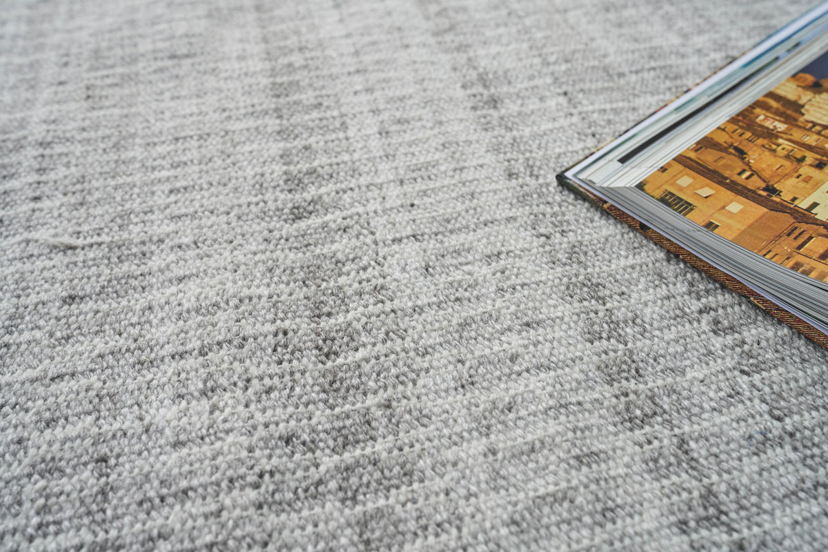 Exquisite Rugs Florence Indoor/Outdoor Flatweave PET yarn 4880 Silver/Gray 9' x 12' Area Rug