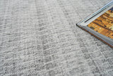 Exquisite Rugs Florence Indoor/Outdoor Flatweave PET yarn 4880 Silver/Gray 9' x 12' Area Rug