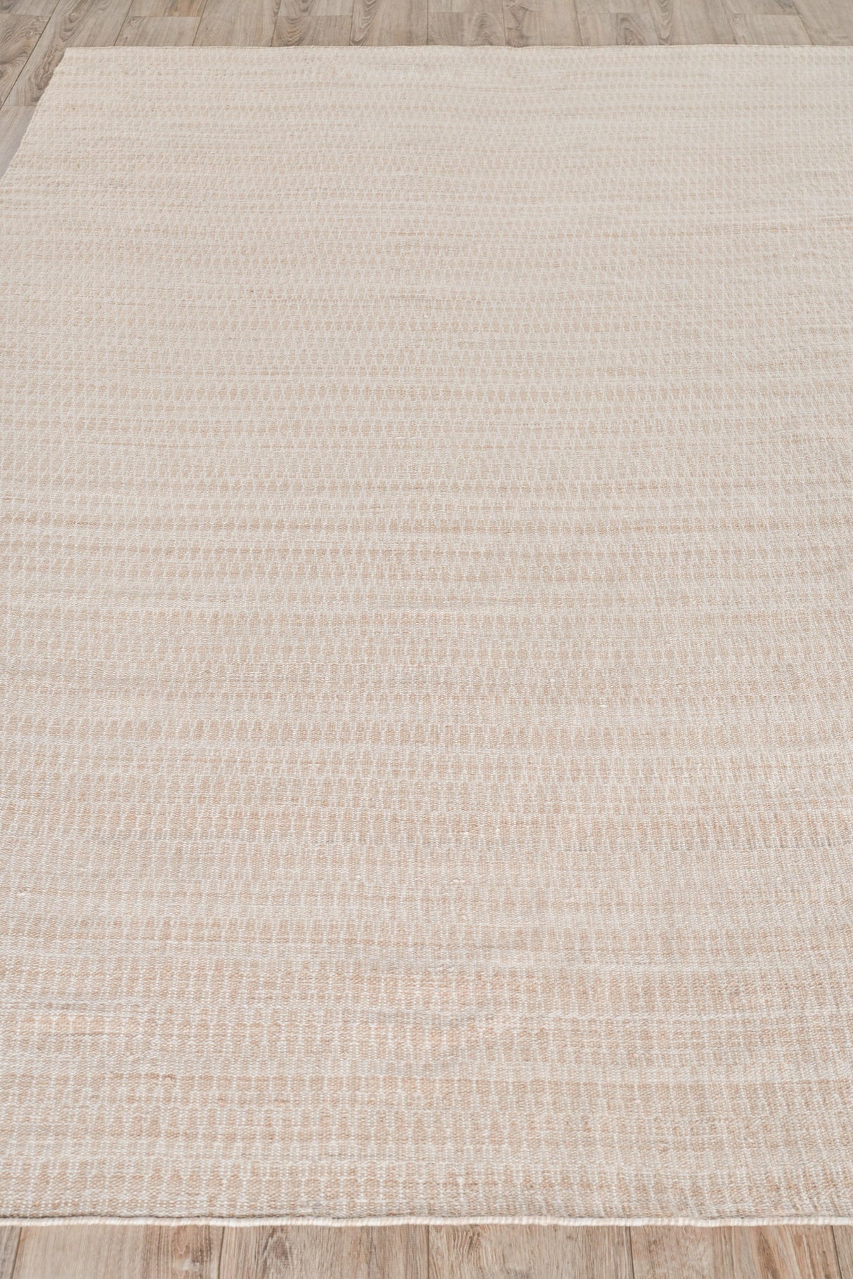 Exquisite Rugs Florence Indoor/Outdoor Flatweave PET yarn 4881 Light Beige 8' x 10' Area Rug