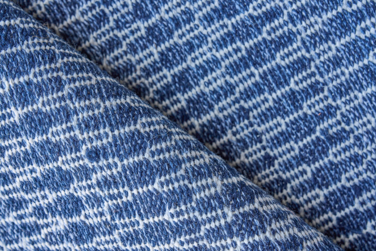 Exquisite Rugs Florence Indoor/Outdoor Flatweave PET yarn 4962 Navy 10' x 14' Area Rug