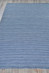 Exquisite Rugs Florence Indoor/Outdoor Flatweave PET yarn 4962 Navy 9' x 12' Area Rug