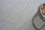Exquisite Rugs Gamma Indoor/Outdoor Flatweave PET yarn 4885 Silver 10' x 14' Area Rug