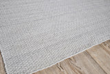 Exquisite Rugs Gamma Indoor/Outdoor Flatweave PET yarn 4885 Silver 10' x 14' Area Rug