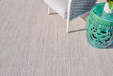 Exquisite Rugs Gamma Indoor/Outdoor Flatweave PET yarn 4885 Silver 10' x 14' Area Rug