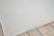 Exquisite Rugs Gamma Indoor/Outdoor Flatweave PET yarn 4887 Ivory 3' x 5' Area Rug